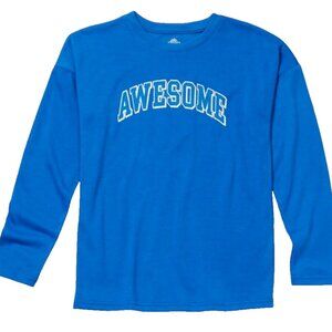 THEREABOUTS XS 6/7 Boys Awesome Graphic Strong Blue Long Sleeve Jersy Shirt NWT